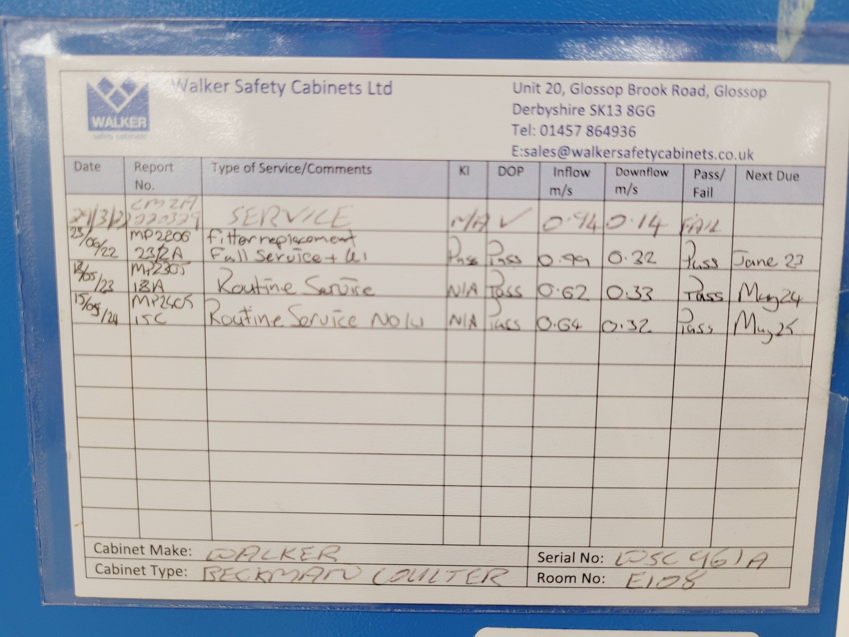 Image of Beckman Coulter Class II MSC Safety Cabinet