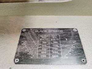 Thumbnail image of Startrite 14-S-5 Vertical Bandsaw