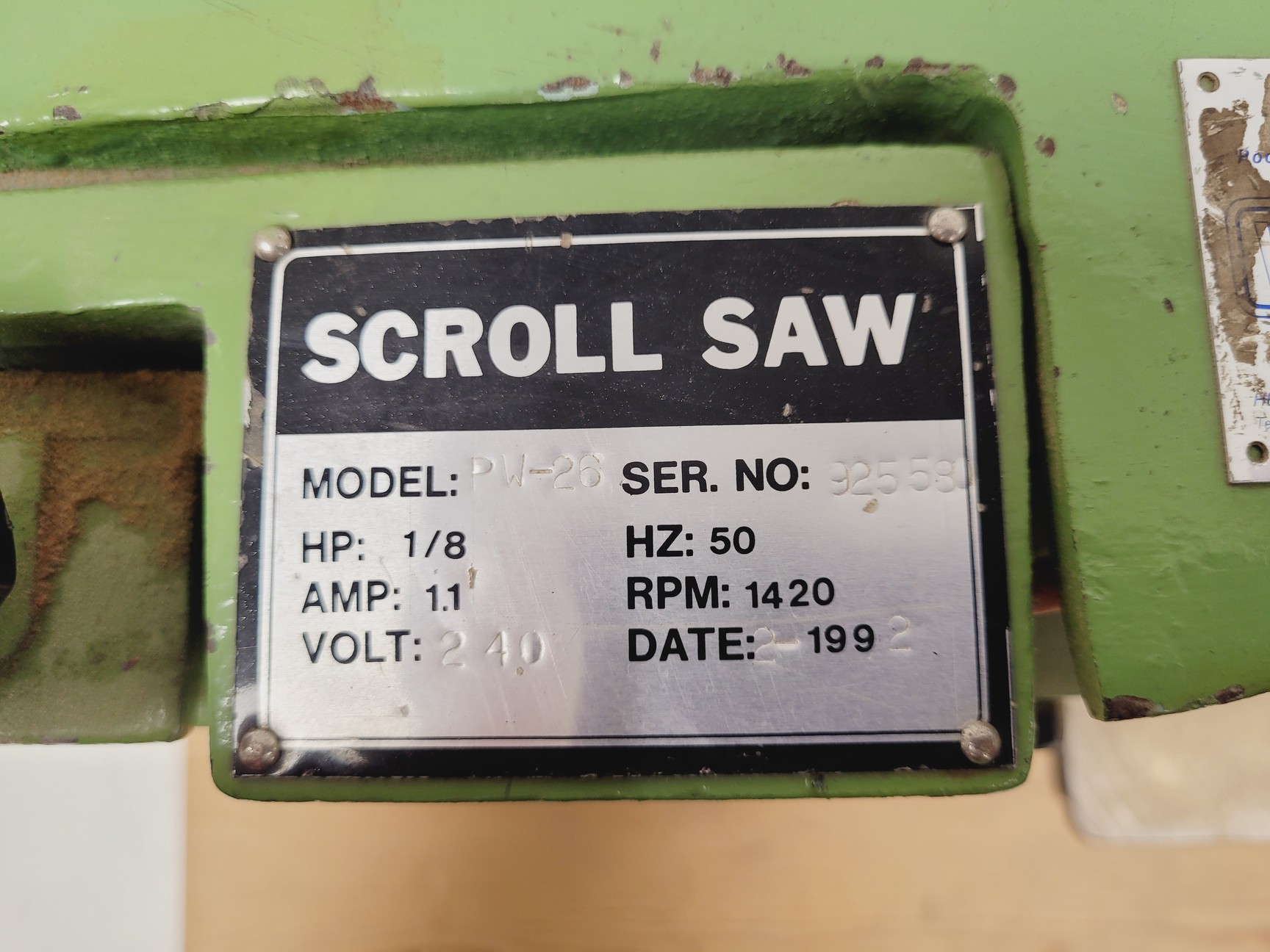 Image of Woodwise PW-26 Scroll Saw 1992