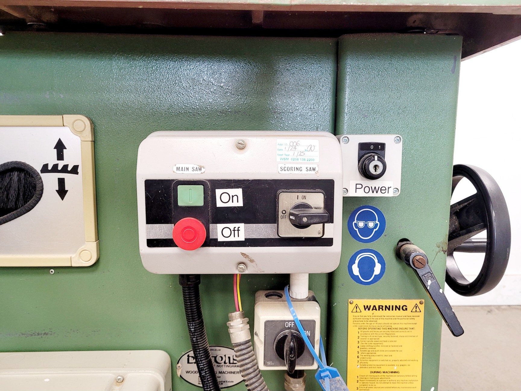 Image of Wadkin Durham CP32 Panel Saw
