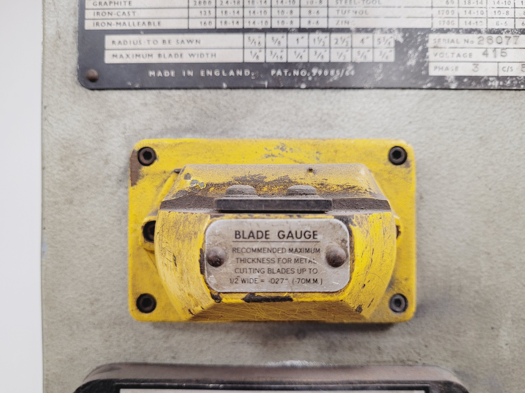 Image of Startrite 314H Vertical Bandsaw 152x91x184 cm LxWxH 