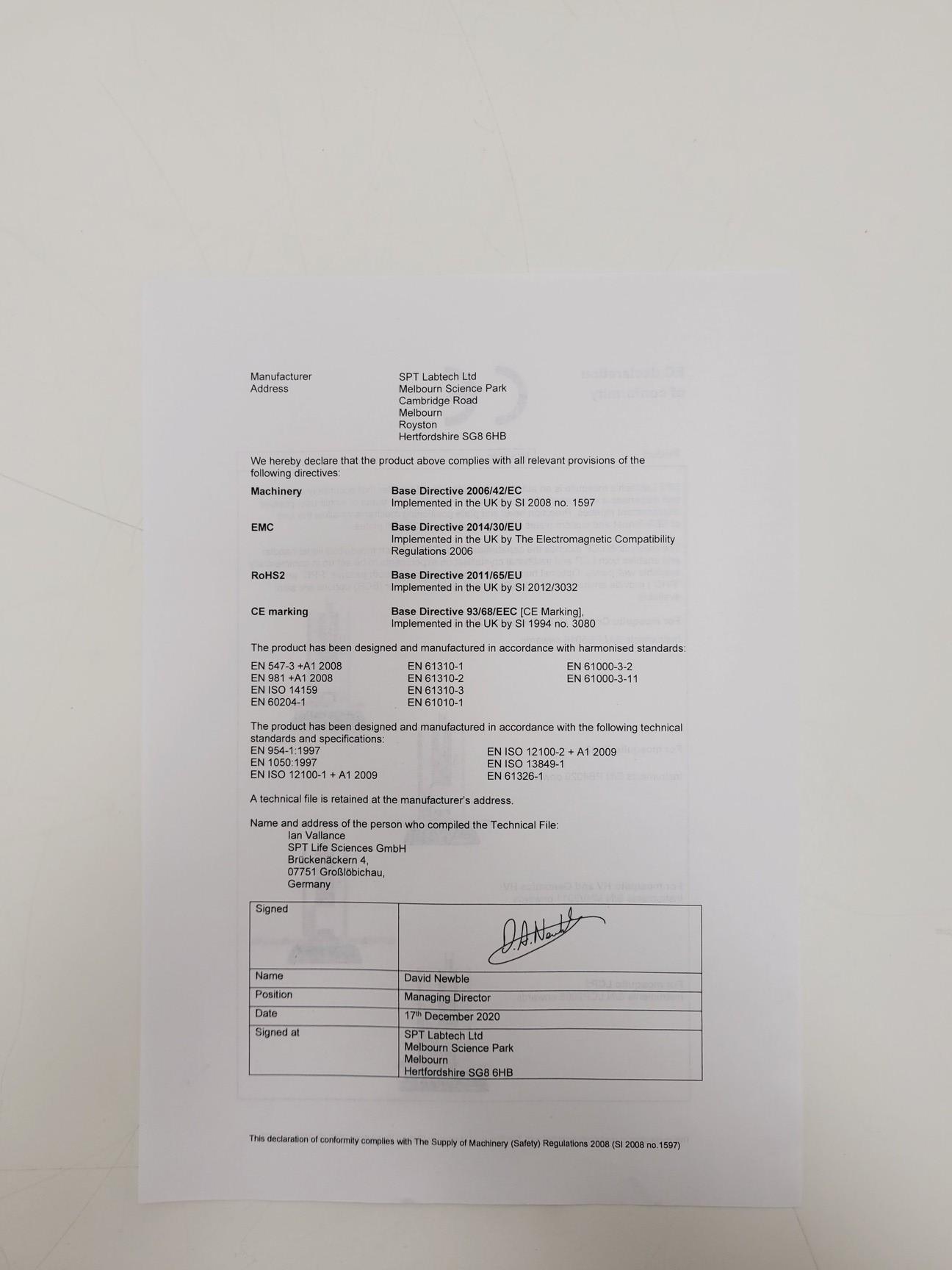 Image of SPTLabTech Mosquito LCP Liquid Handling System with Humidity Chamber & Software