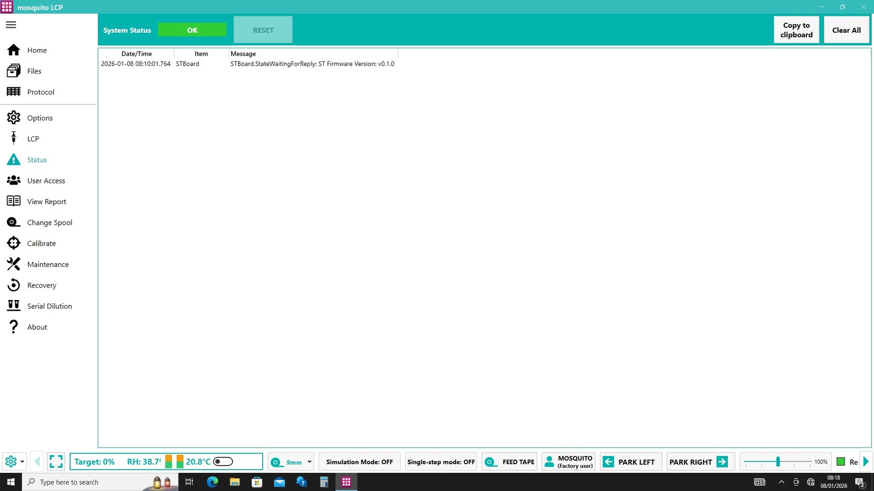 Image of SPTLabTech Mosquito LCP Liquid Handling System with Humidity Chamber & Software