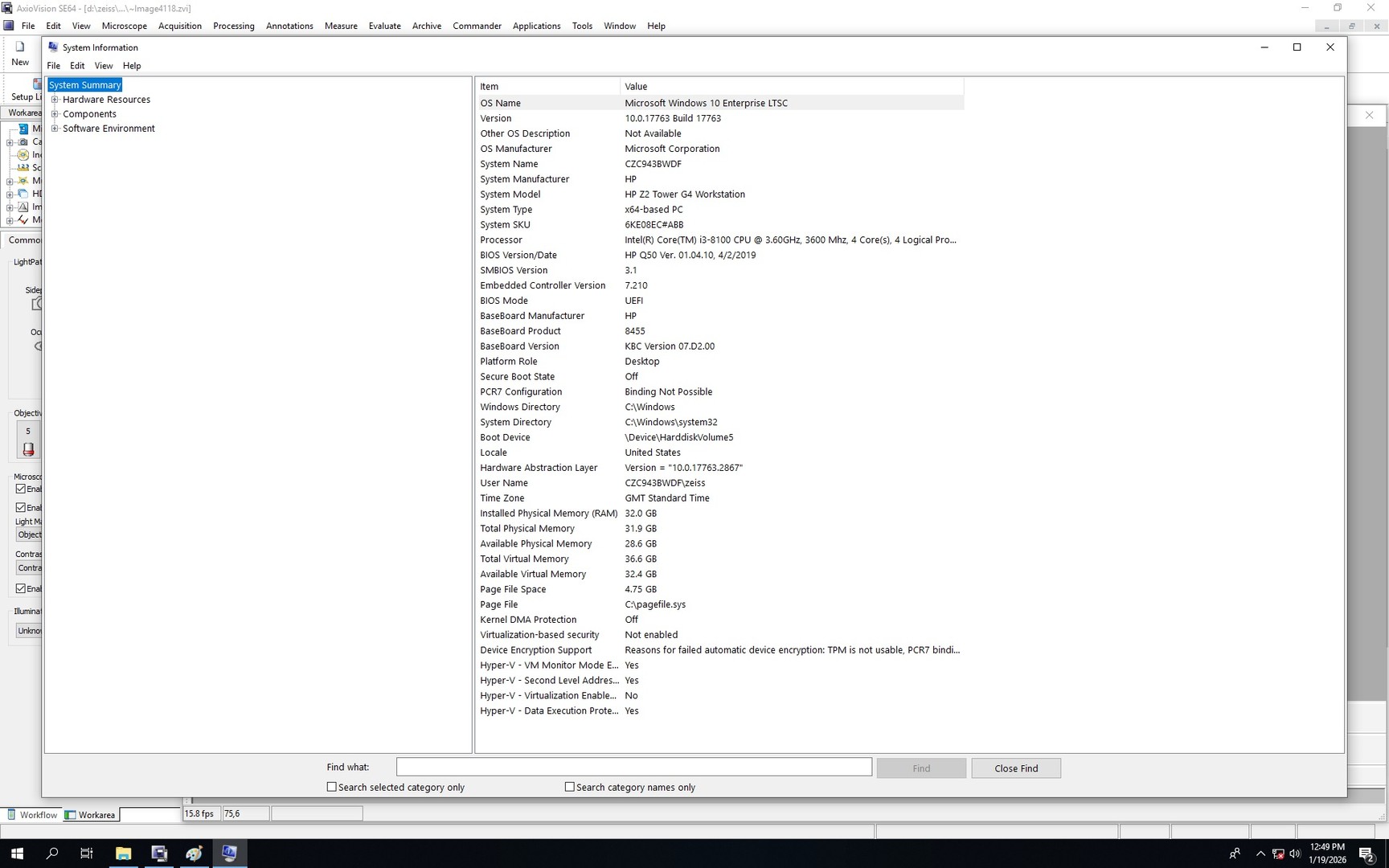 Image of Zeiss PALM Microbeam System With PC & Software