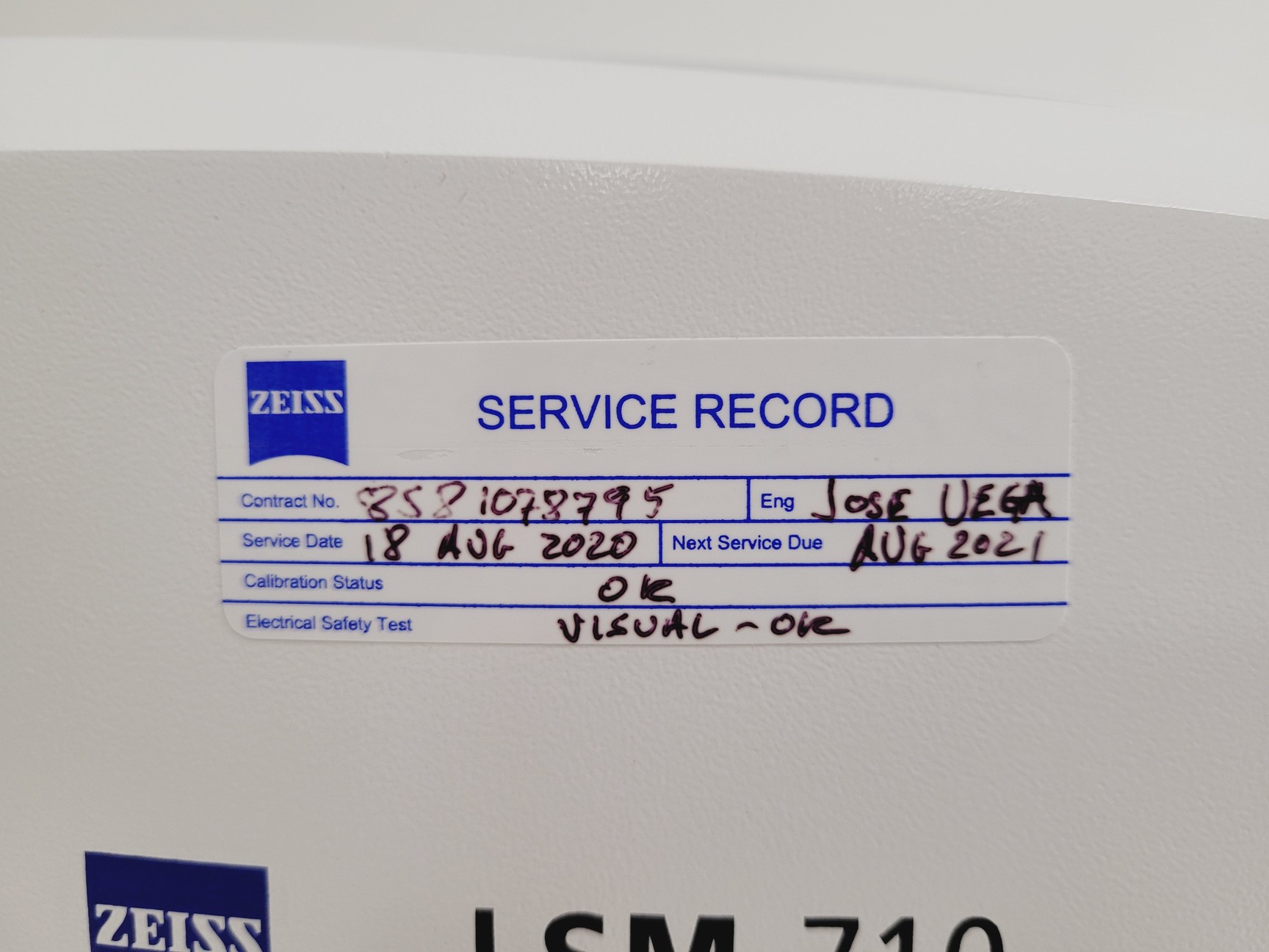 Image of Zeiss LSM 710 Confocal Laser Scan Head Quasar 3CH Microscopy 2020 Lab