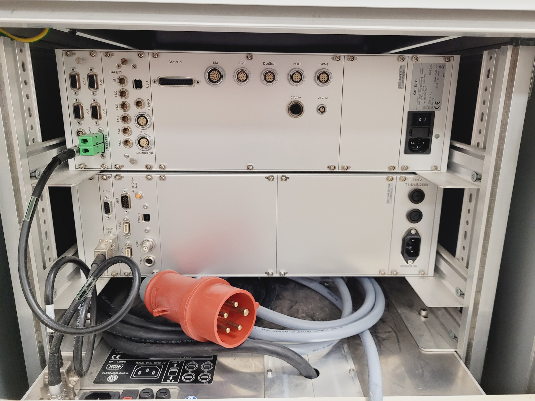 Image of Zeiss LSM 710 ECU Box With 3 x Lasers (Red, Green & Blue) Lab