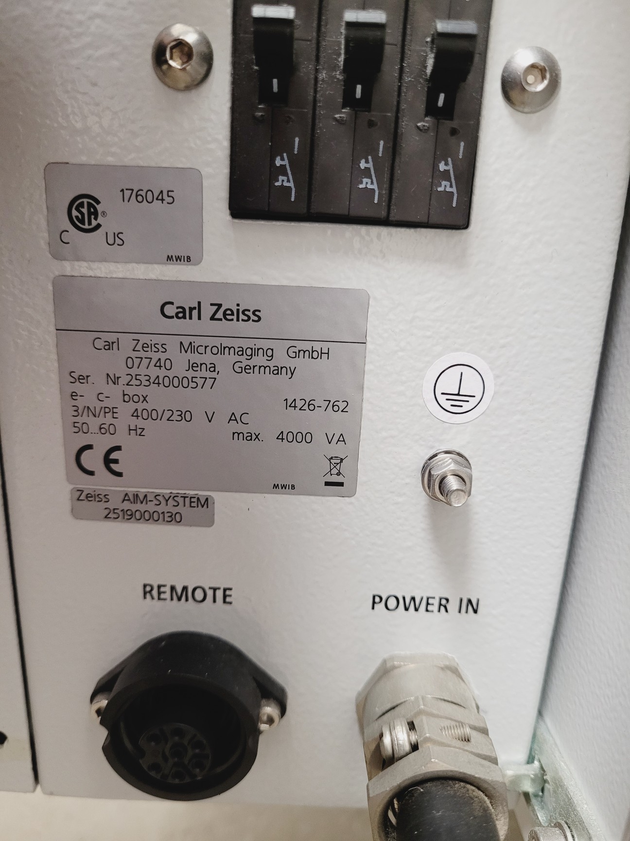 Image of Zeiss LSM 710 ECU Box With 3 x Lasers (Red, Green & Blue) Lab