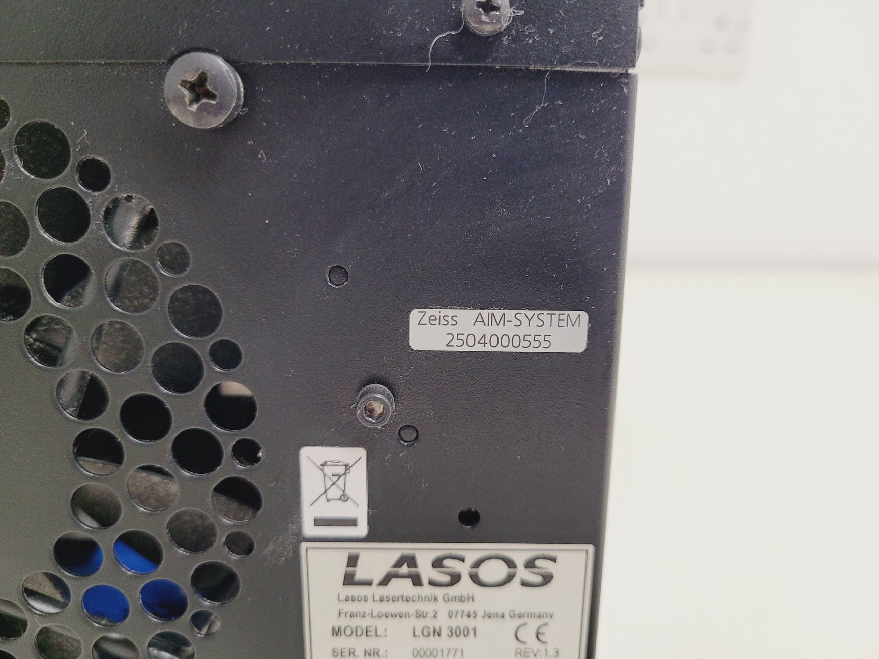 Image of Zeiss LSM 710 ECU Box With 3 x Lasers (Red, Green & Blue) Lab