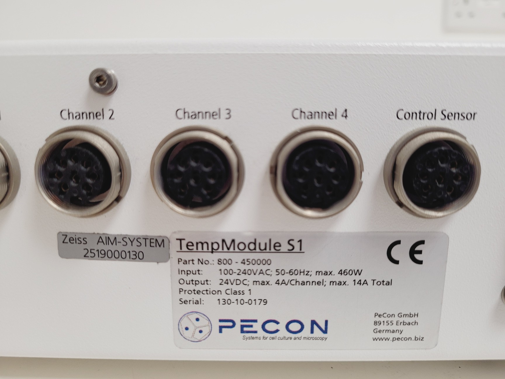 Image of Zeiss Pecon TempModule S1 Confocal Microscopy Lab