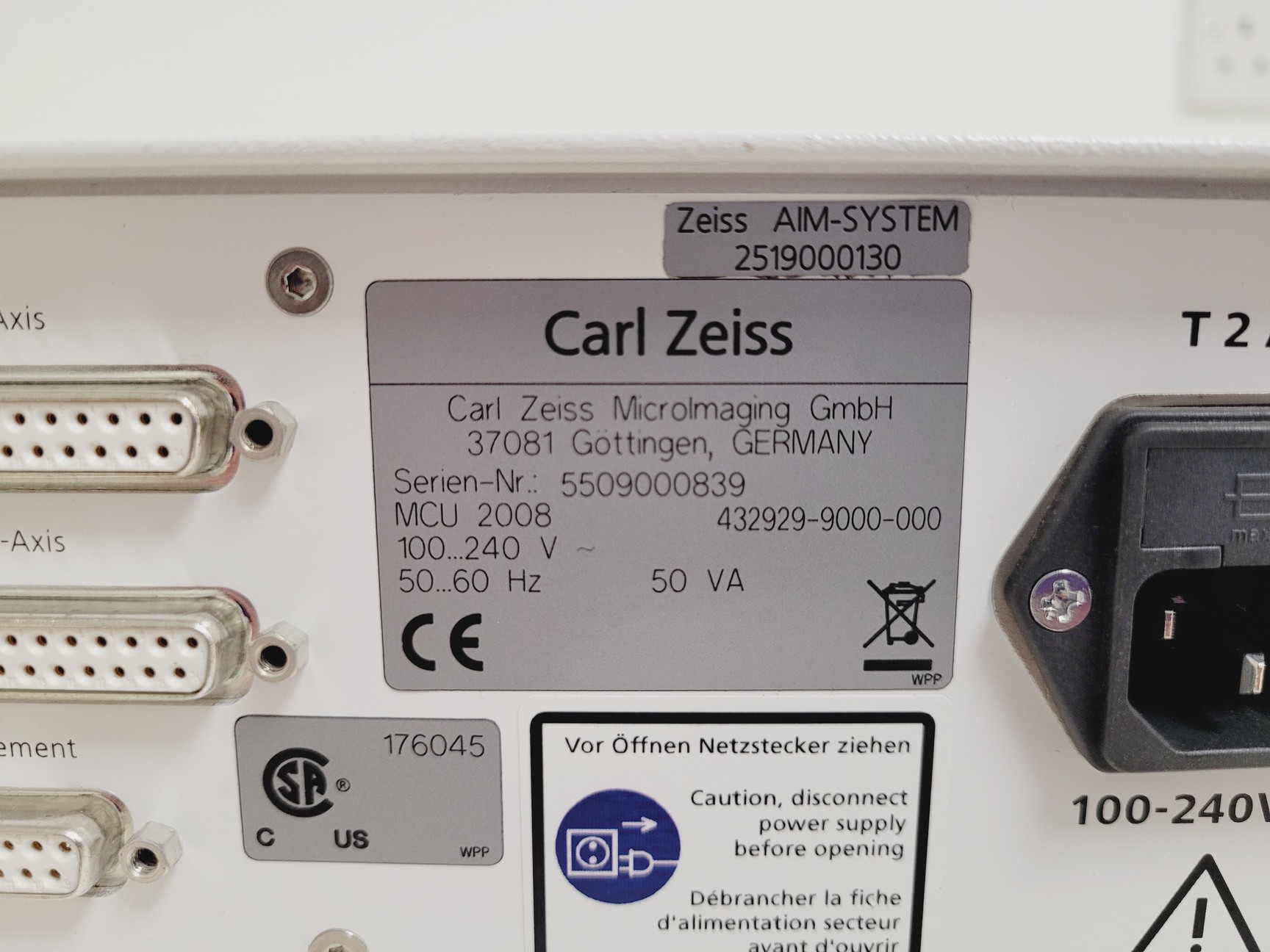 Image of Marzhauser Wetzlar SCAN IM 130x100 DC - 1mm Stage Zeiss Axio Observer .Z1 Lab