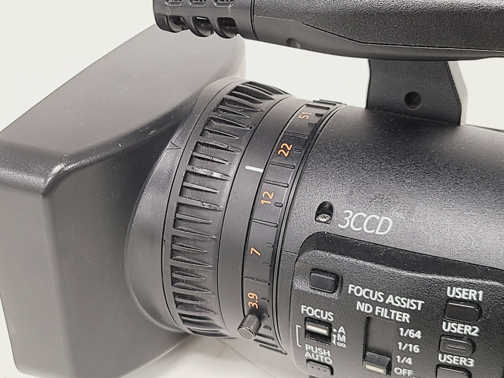 Image of Panasonic AG-HMC151E - AVCCAM 3CCD Camcorder w/ 3 Batteries & 2 Chargers