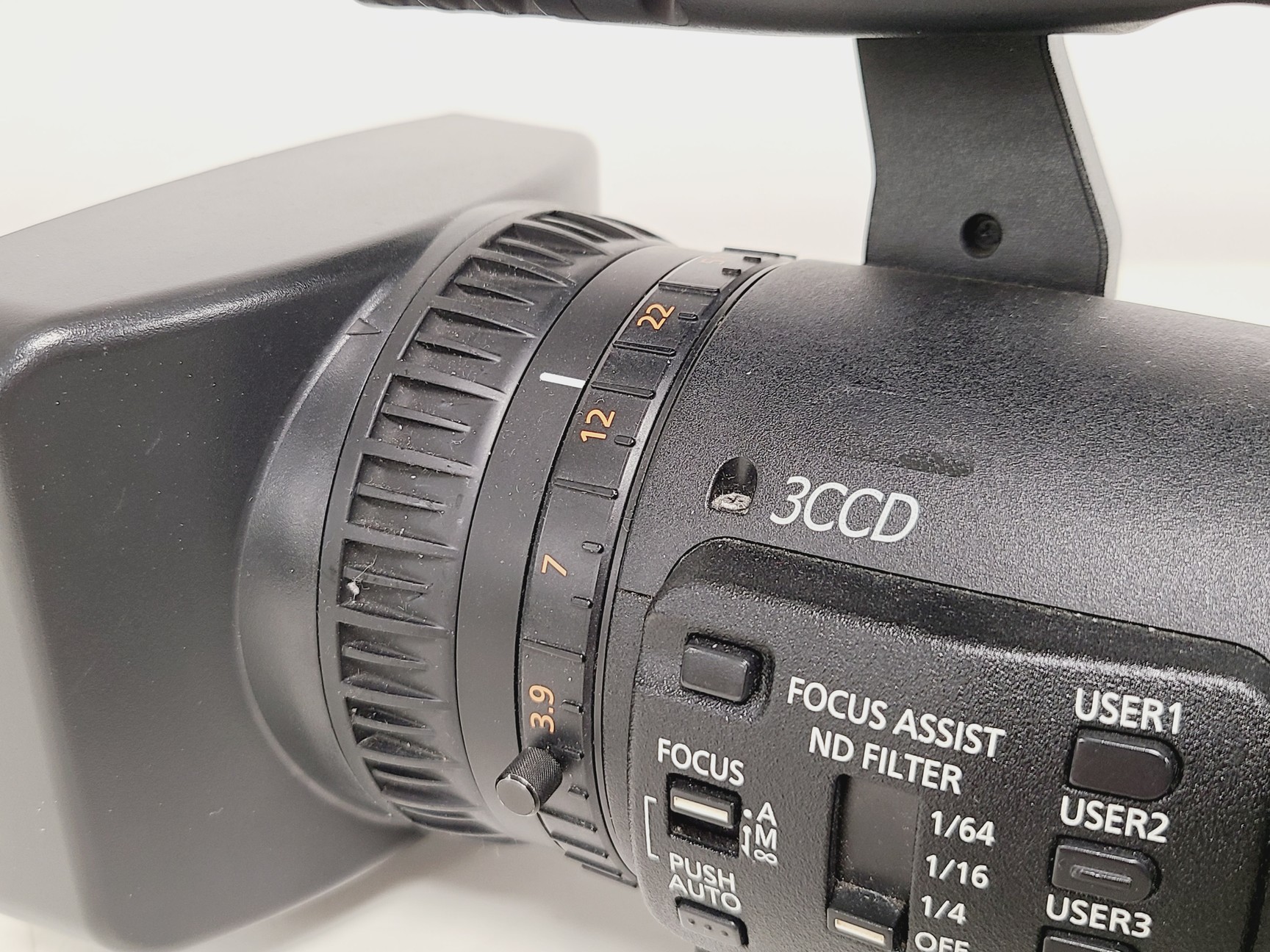 Image of Panasonic AG-HMC151E - AVCCAM 3CCD Camcorder w/ 2 Batteries and 1 Charger