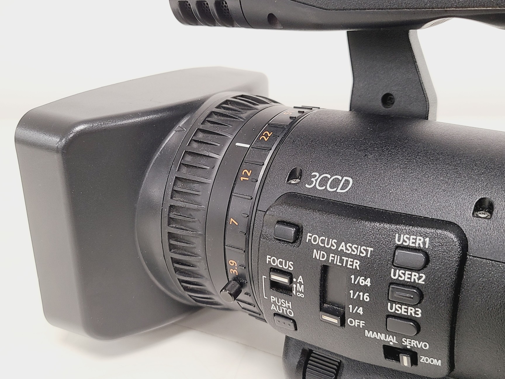 Image of Panasonic AG-HMC151E - AVCCAM 3CCD Camcorder w/ 2 Batteries and 2 Chargers