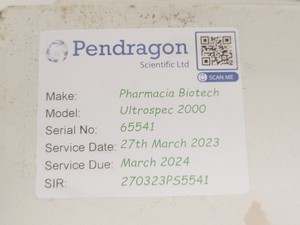 Thumbnail image of Pharmacia Biotech Ultrospec 2000 UV/Vis Spectrophotometer