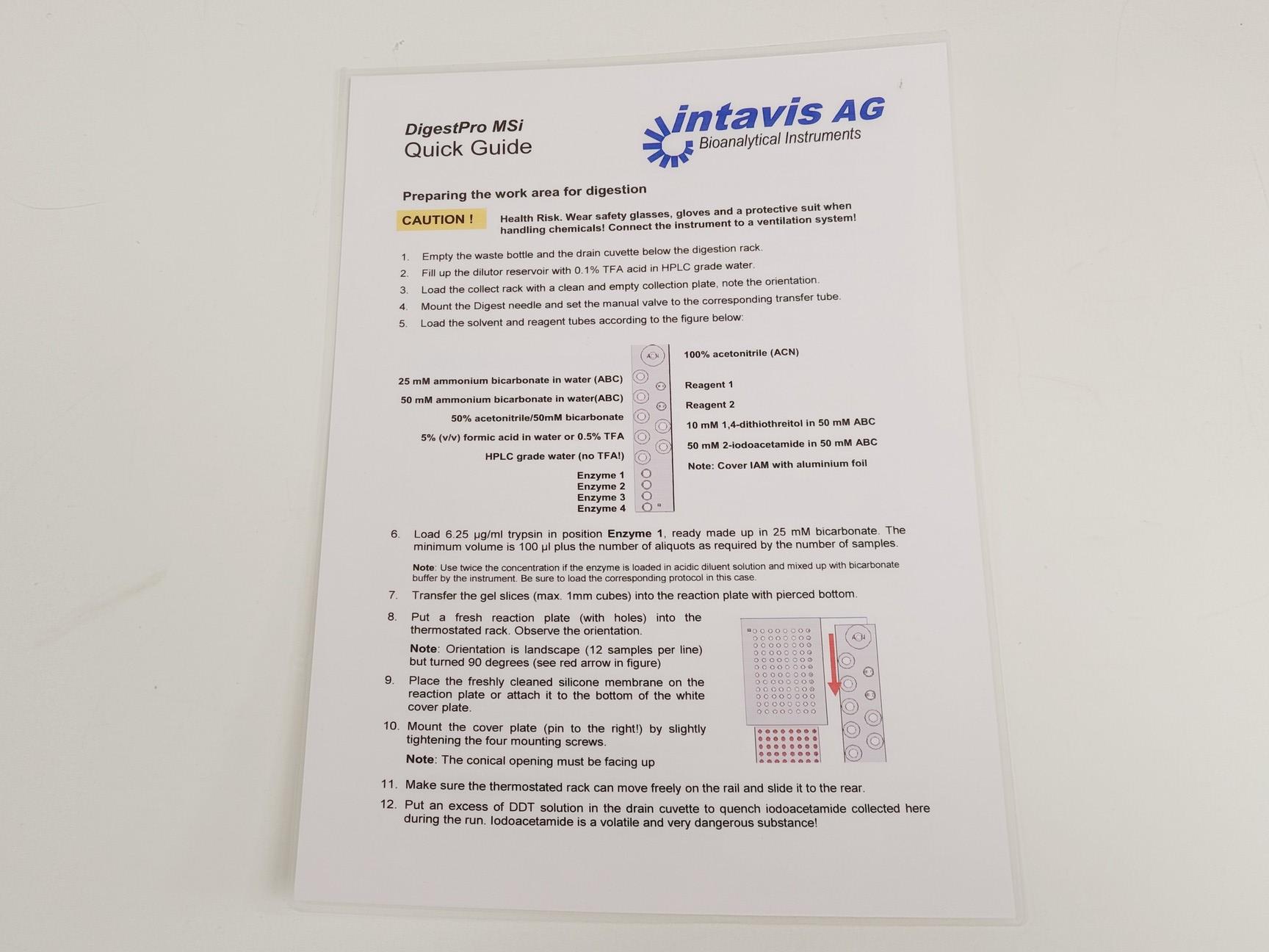 Image of Intavis AG DigestPro MSi Automated Protein Digestion System w/ Consumables