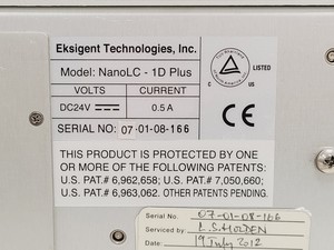 Thumbnail image of Eksigent NanoLC-1D Plus HPLC System