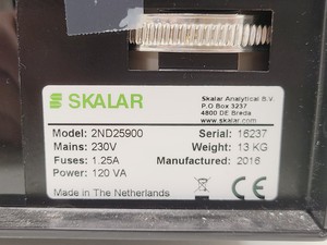 Thumbnail image of Skalar Formacs NT 2CA17910 TOC Analyser w/ Skalar Nitrogen Detector 2ND25900
