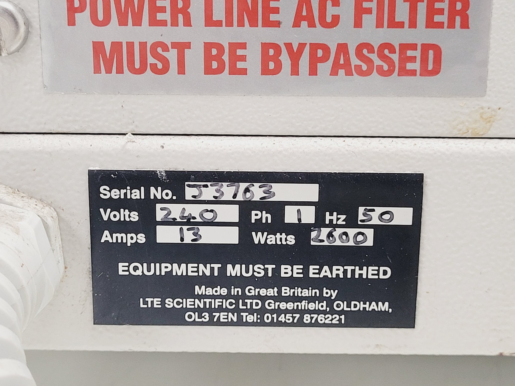 Image of LTE Scientific Falcon 30 Benchtop Laboratory Autoclave