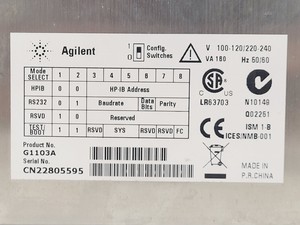 Thumbnail image of Agilent 8453 UV/VIS G1103A Spectrophotometer Lab