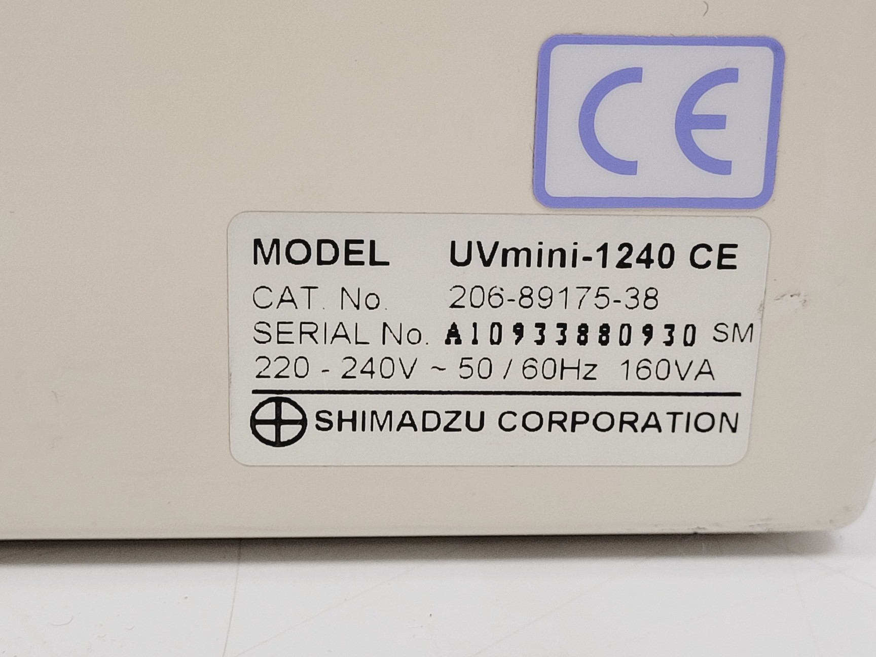 Image of Shimadzu UV mini 1240 UV-VIS Spectrophotometer W/ Epson LX-300+ Printer