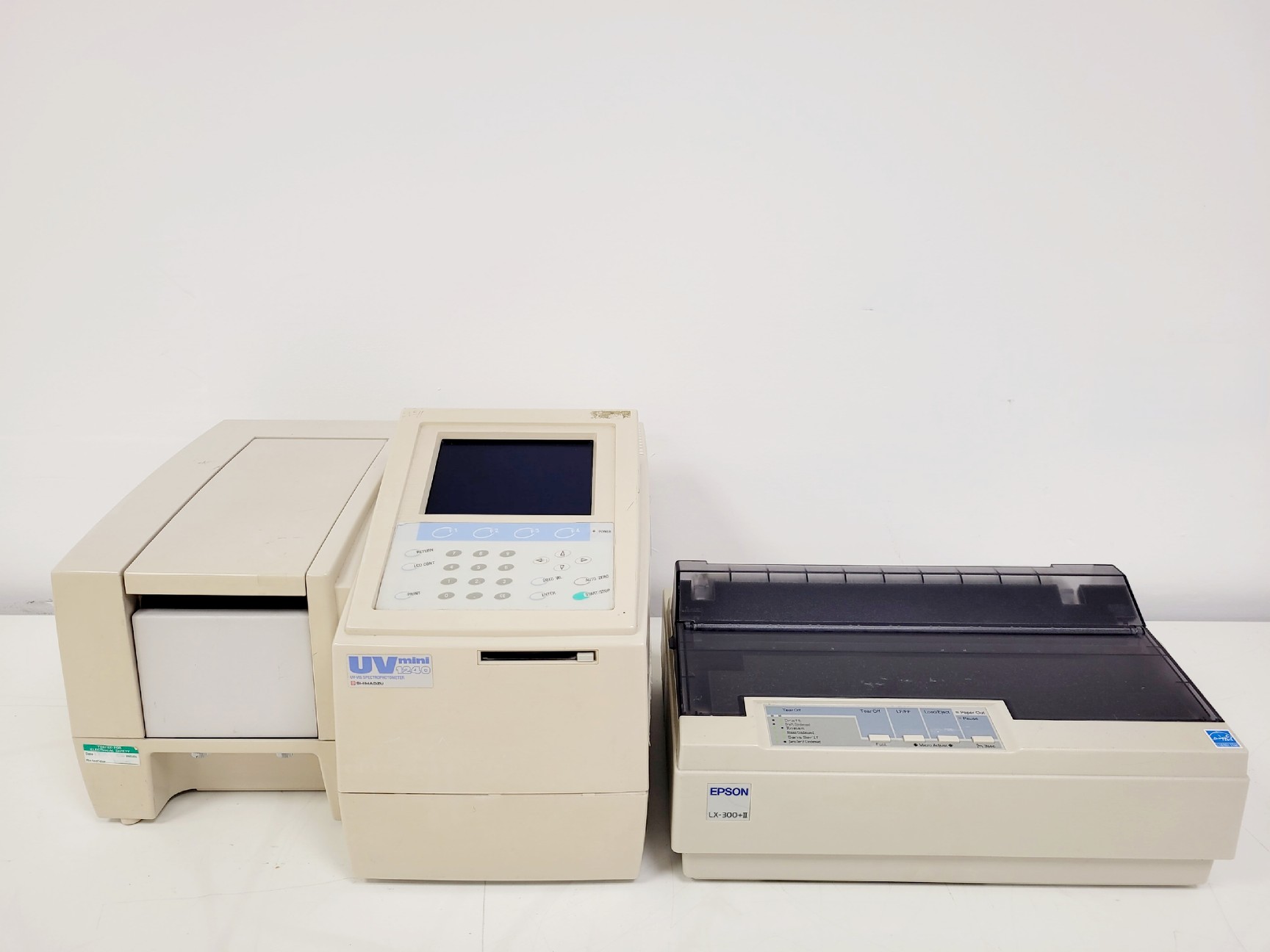 Image of Shimadzu UV mini 1240 UV-VIS Spectrophotometer W/ Epson LX-300+II printer