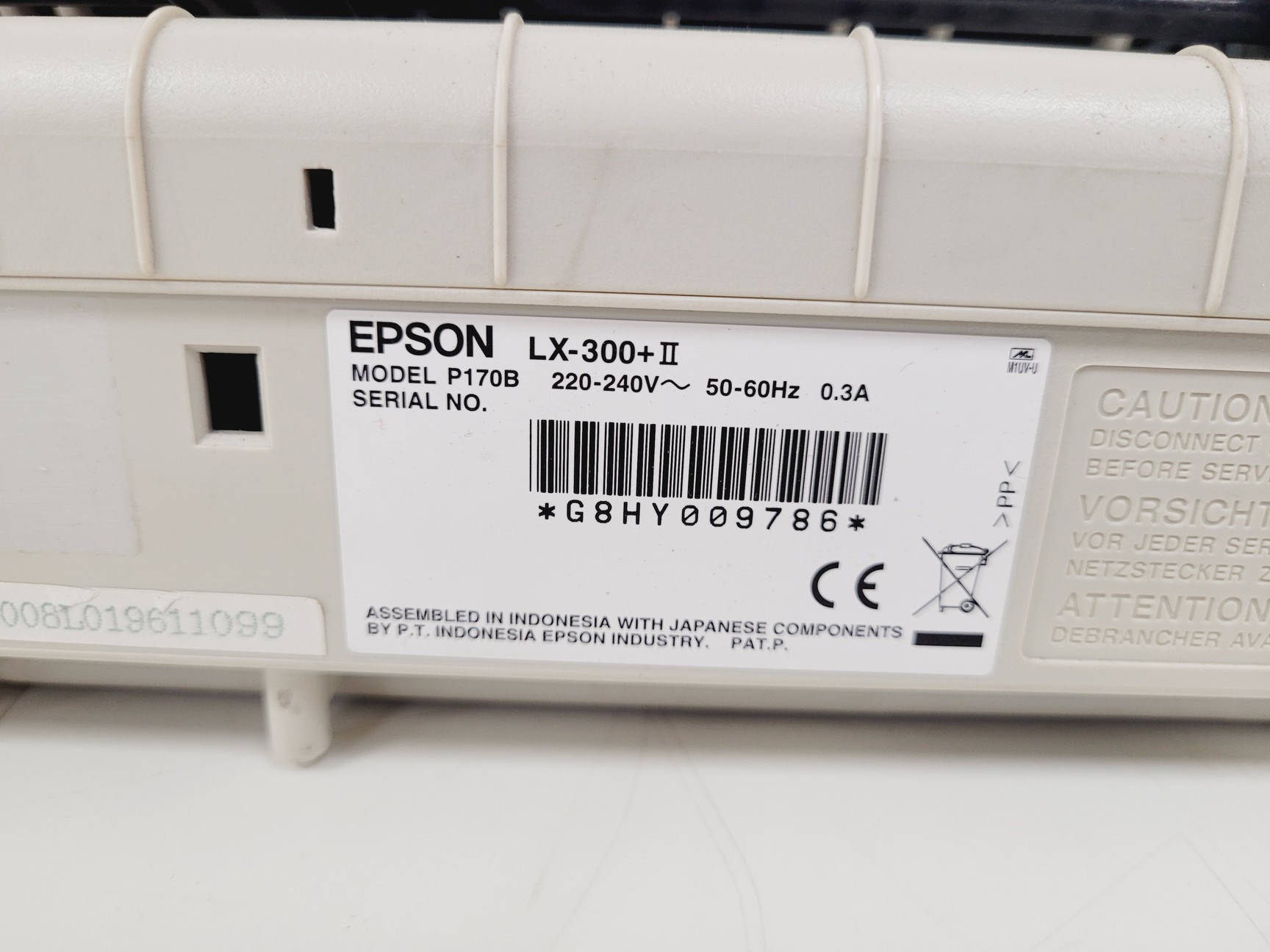 Image of Shimadzu UV mini 1240 UV-VIS Spectrophotometer W/ Epson LX-300+II printer
