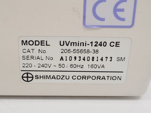 Thumbnail image of Shimadzu UV mini 1240 UV-VIS Spectrophotometer and Epson LX-350 printer Lab