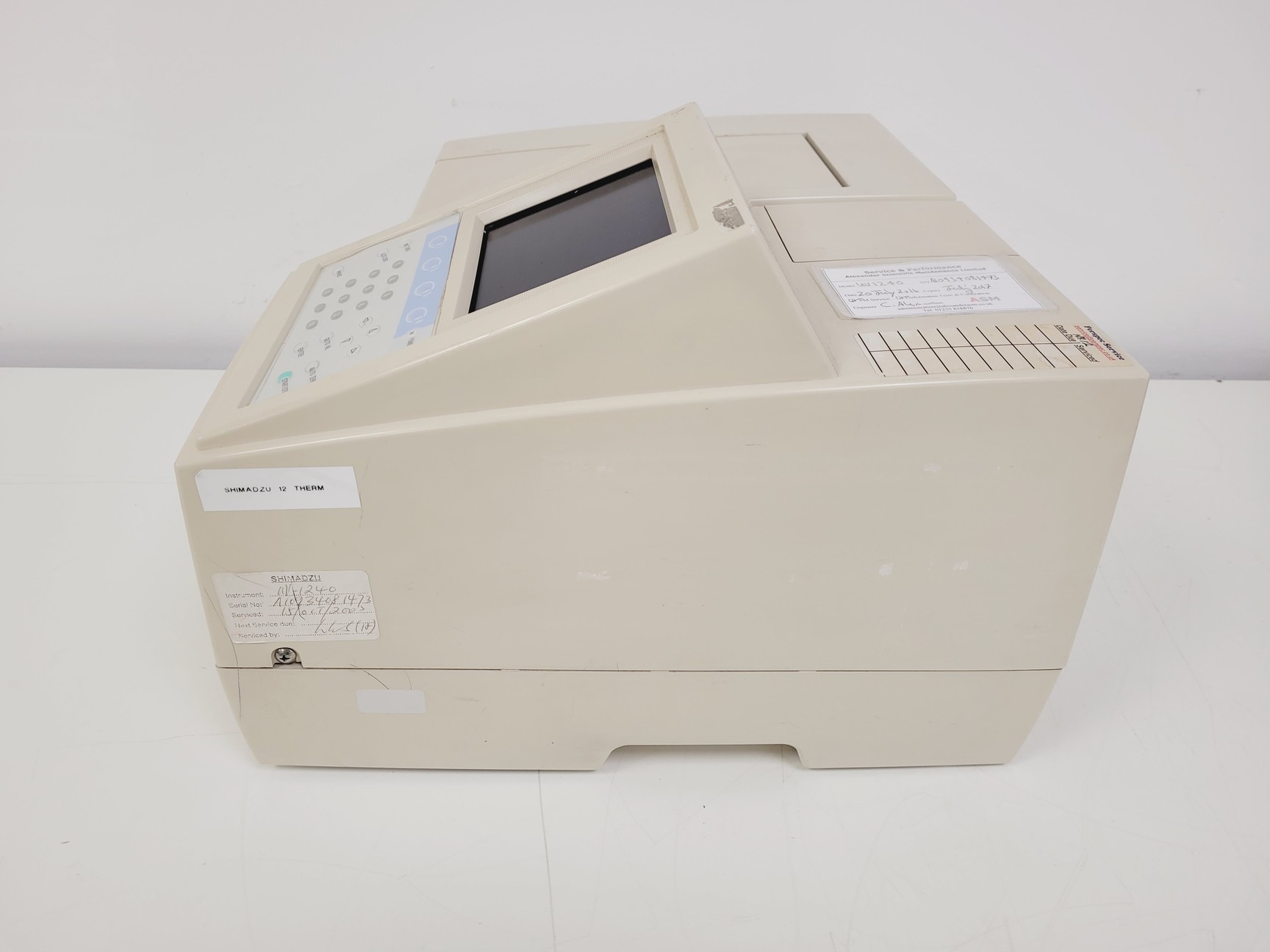 Image of Shimadzu UV mini 1240 UV-VIS Spectrophotometer and Epson LX-350 printer Lab