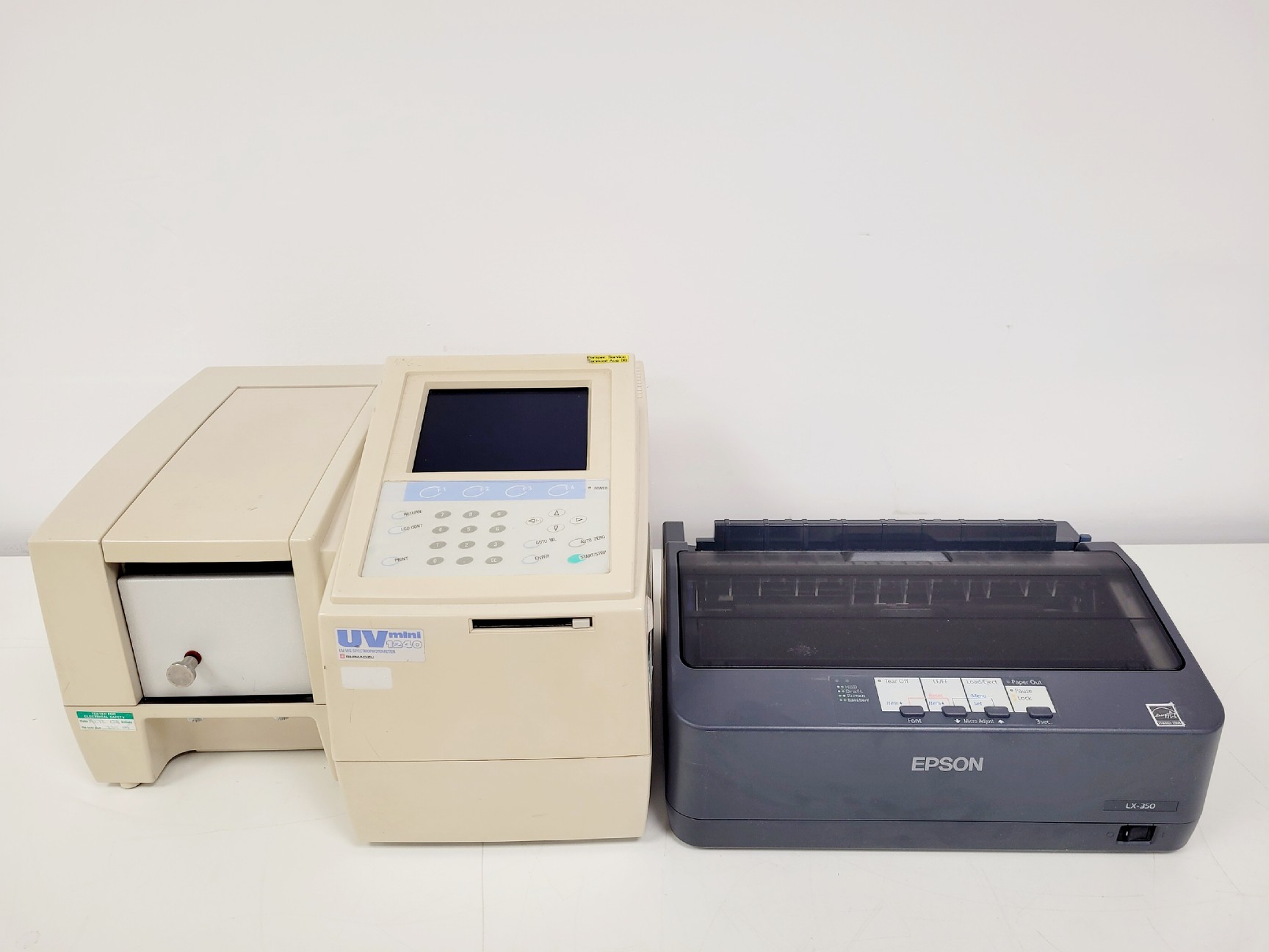 Image of Shimadzu UV mini 1240 UV-VIS Spectrophotometer W/ Epson LX-350 printer
