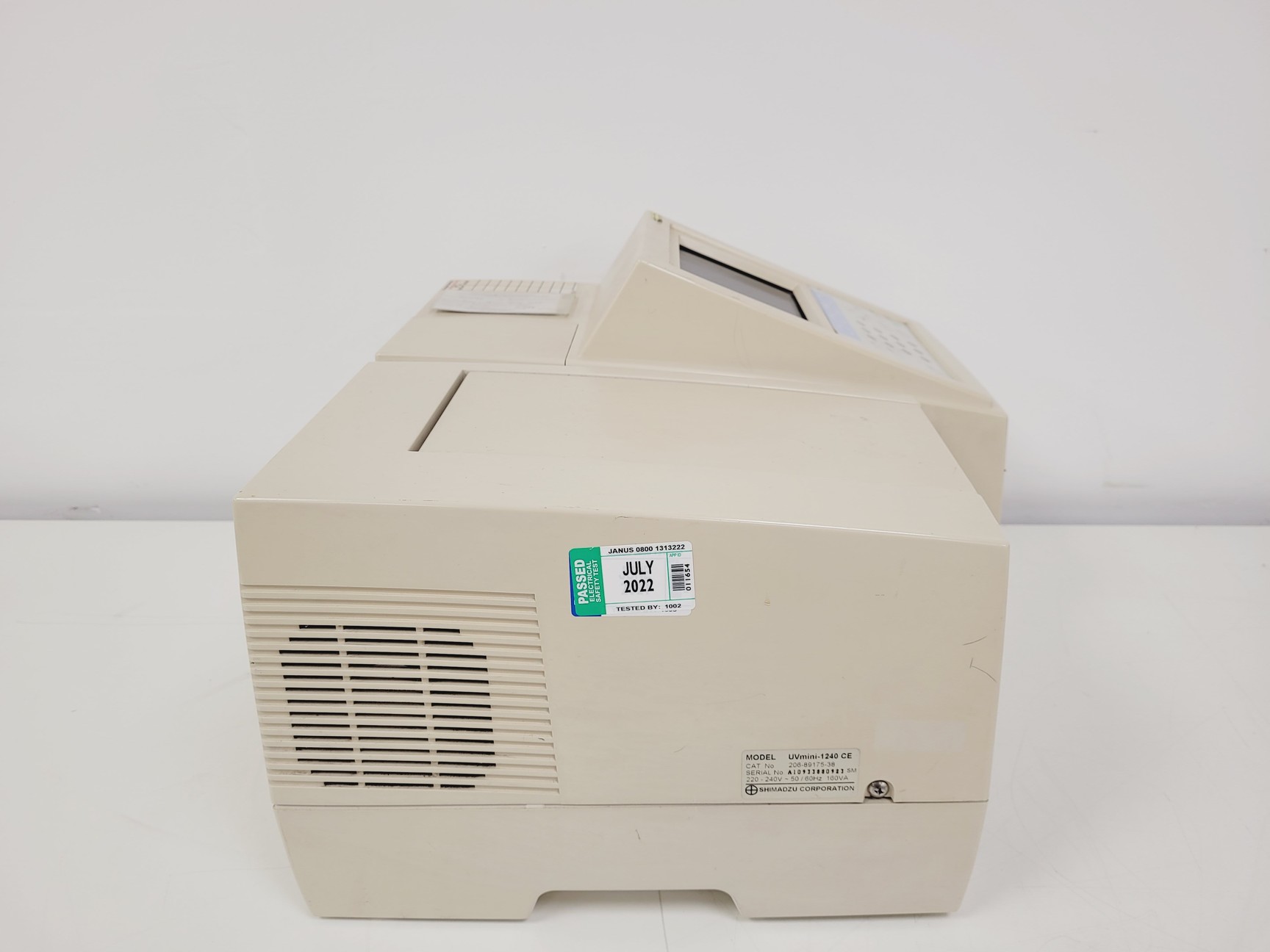 Image of Shimadzu UV mini 1240 UV-VIS Spectrophotometer W/ Epson LX-350 printer