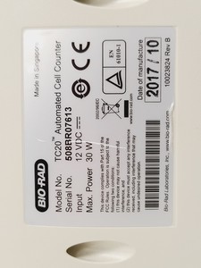 Thumbnail image of Bio-Rad TC20 Automated Cell Counter Lab