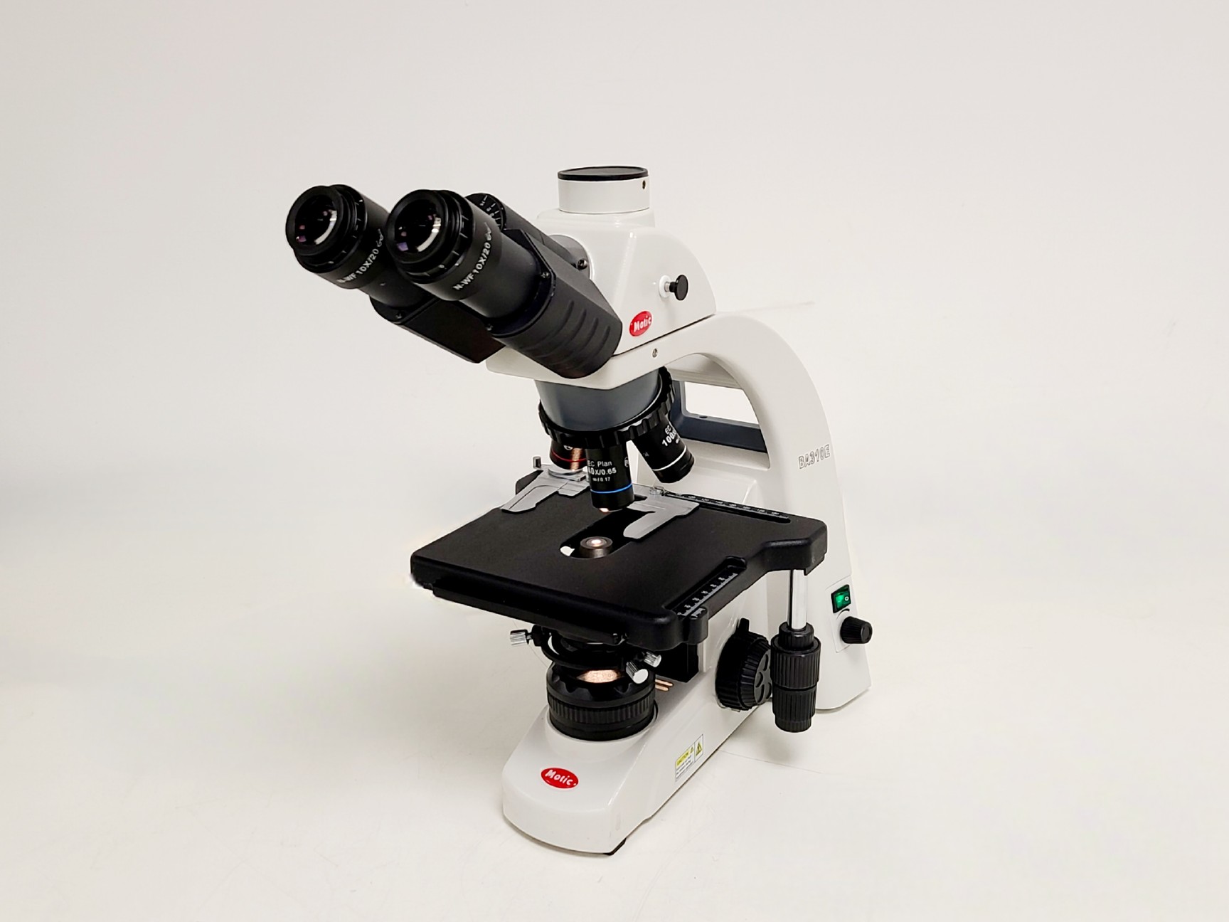 Image of Motic BA310E Inverted Light Microscope w/ 4 x Objectives 4,10,40,100x Lab