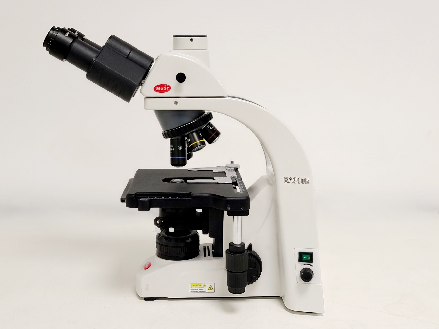 Image of Motic BA310E Inverted Light Microscope w/ 4 x Objectives 4,10,40,100x Lab