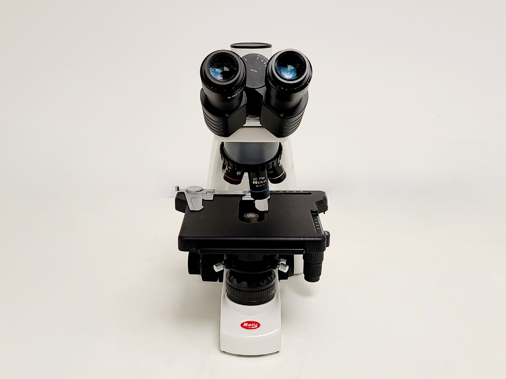 Image of Motic BA310E Inverted Light Microscope w/ 4 x Objectives 4,10,40,100x Lab