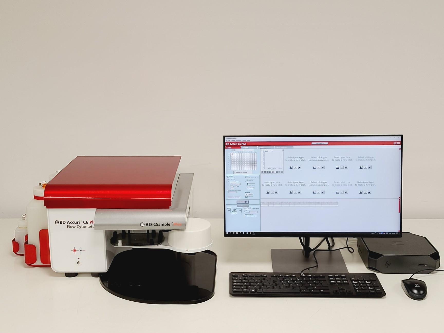Image of BD Accuri C6 Plus Flow Cytometer System w/ PC & Software Lab