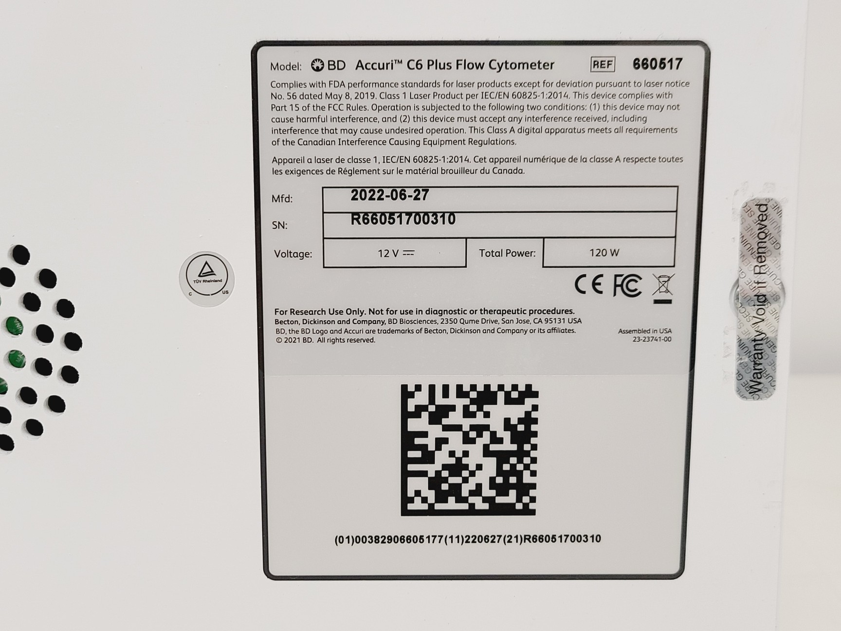 Image of BD Accuri C6 Plus Flow Cytometer System w/ PC & Software Lab