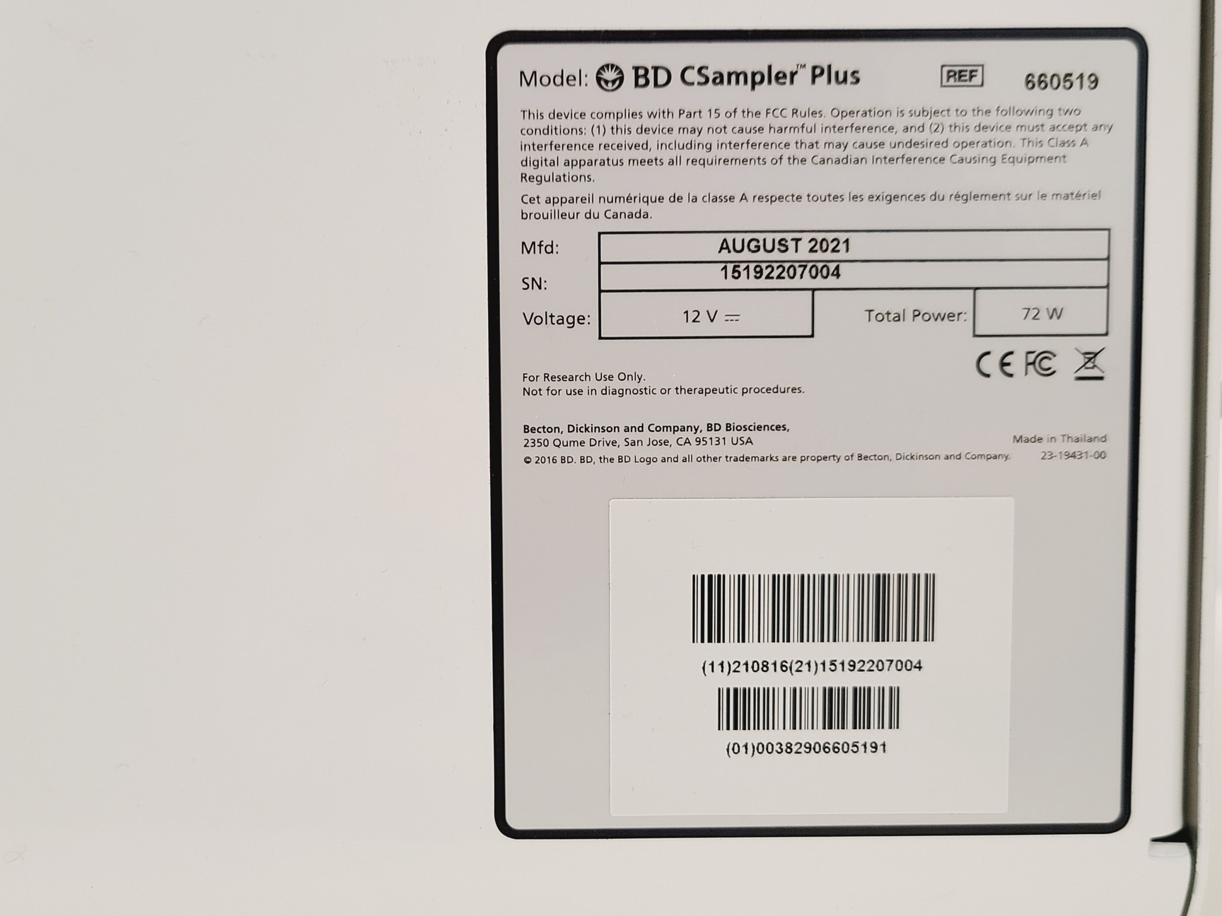 Image of BD Accuri C6 Plus Flow Cytometer System w/ PC & Software Lab