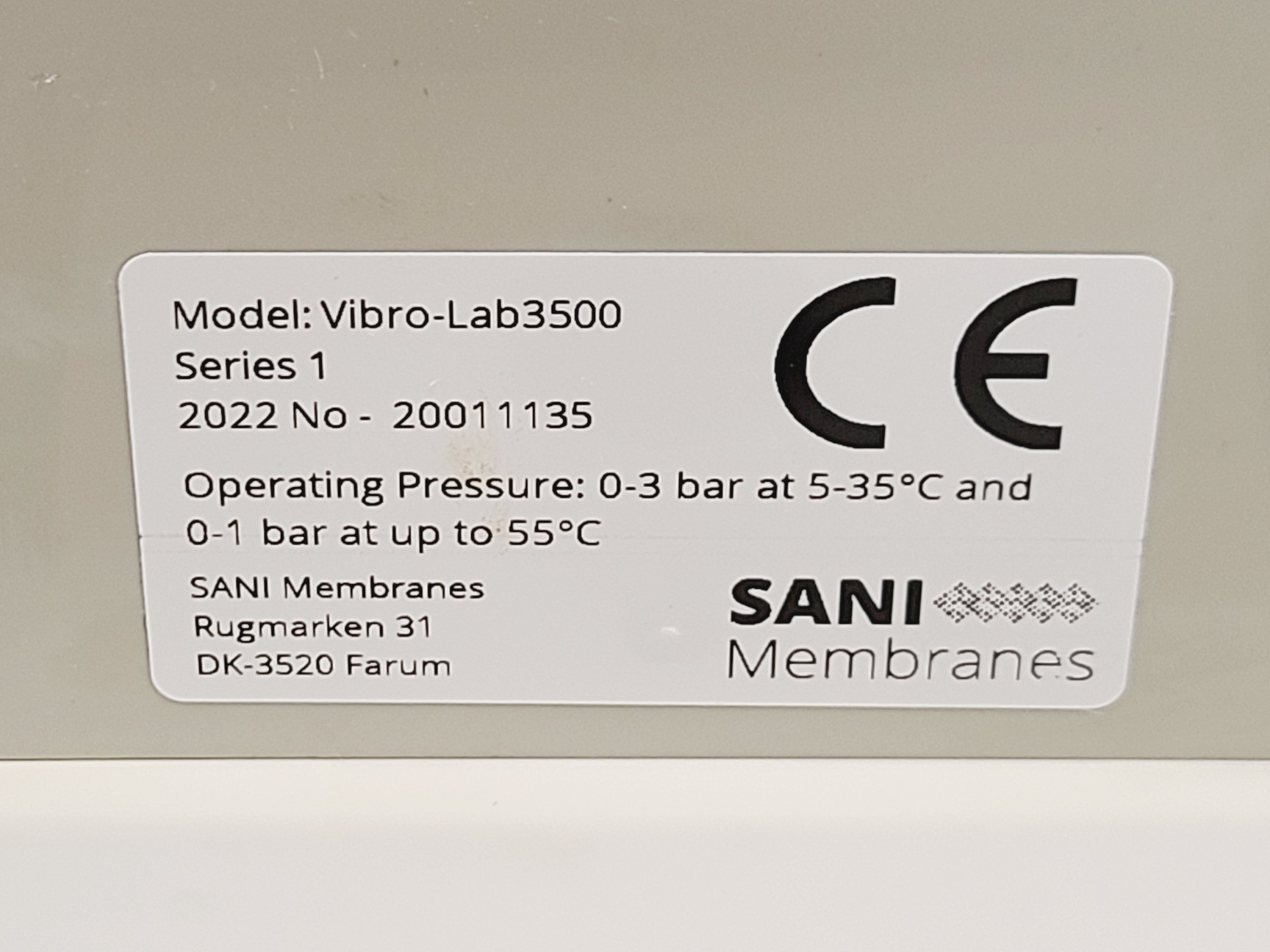 Image of Sani Membranes Vibro-Lab 3500 and WT600 TFF System