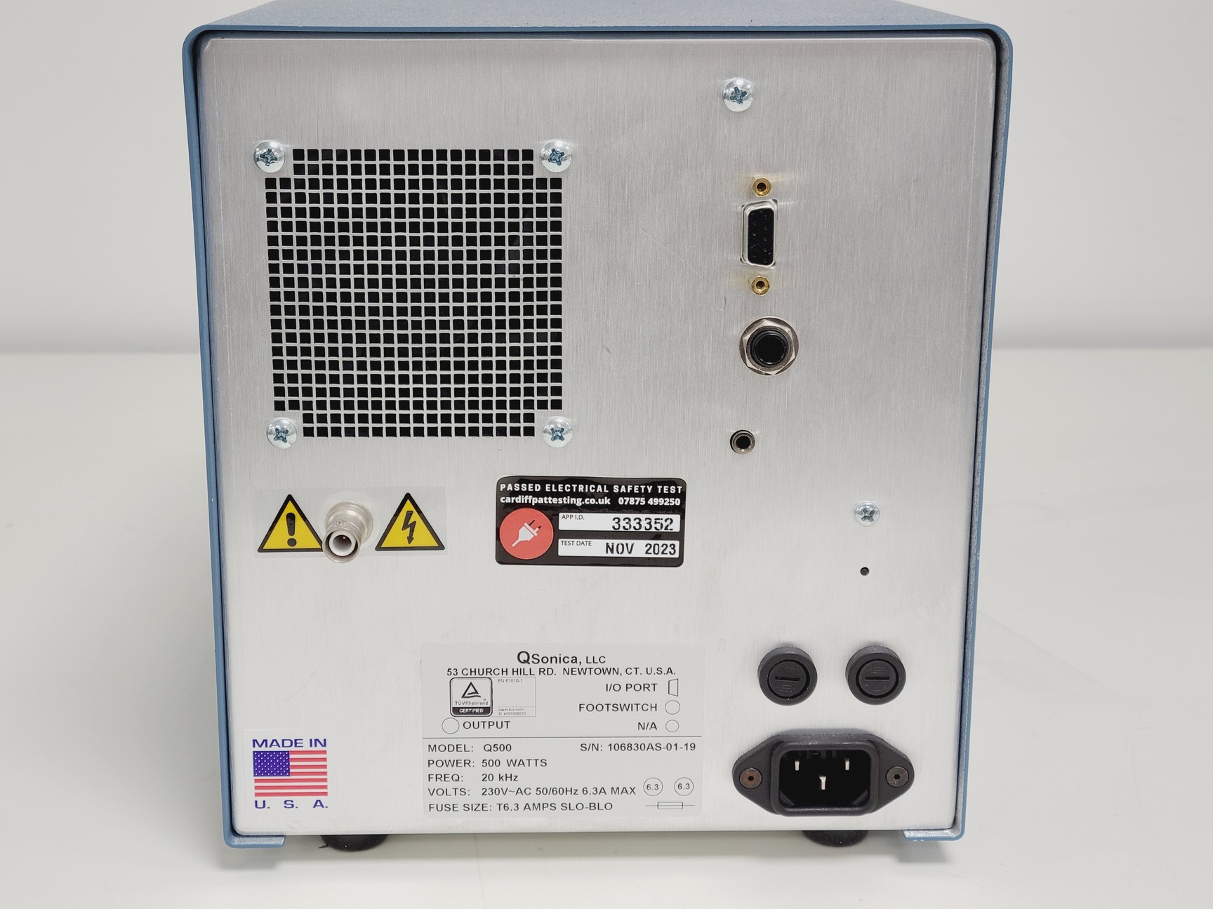 Image of QSONICA Q500 Sonicator System with Chamber Lab