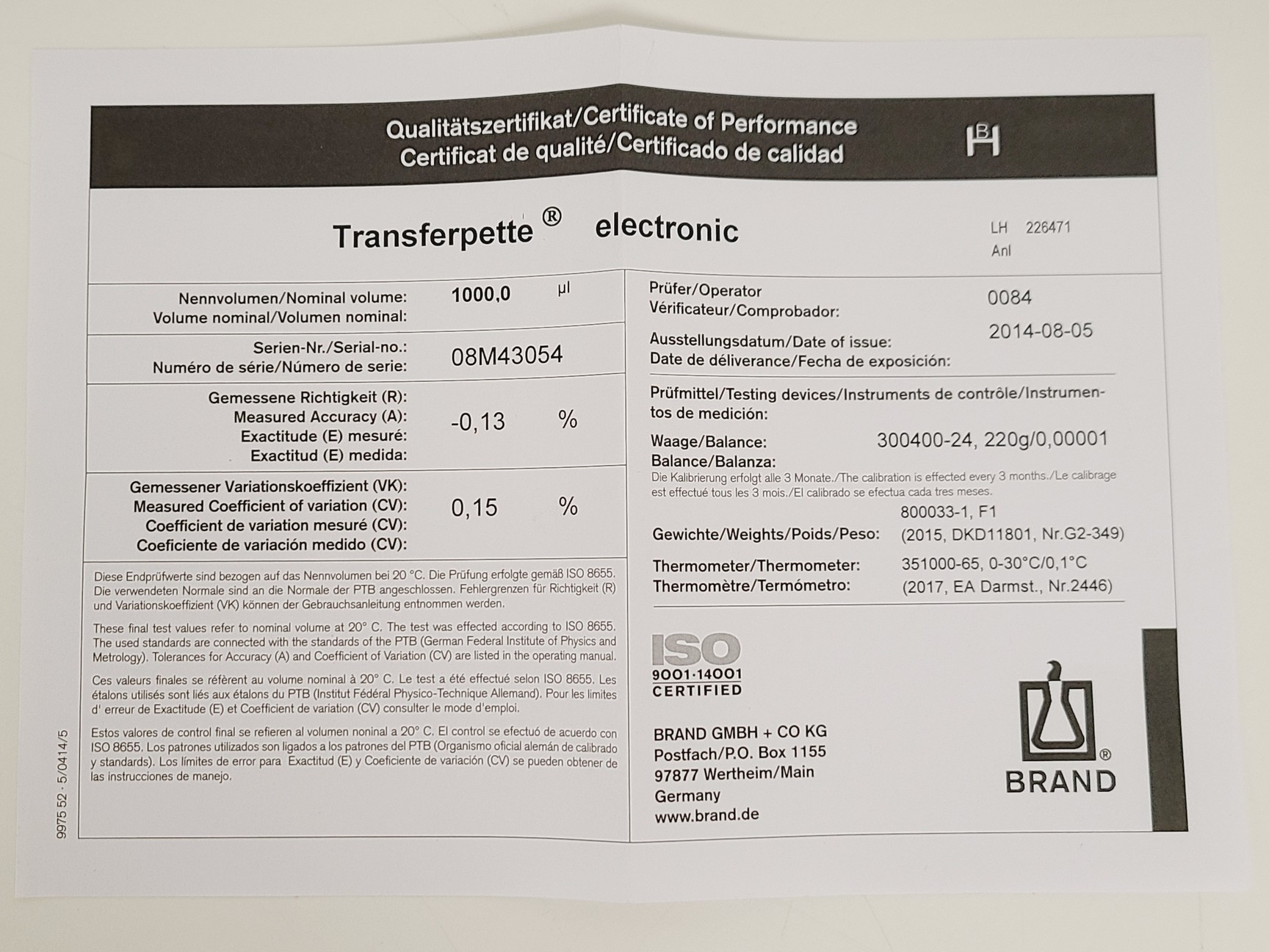 Image of BRAND Transferpette Electronic - Single Channel Pipette