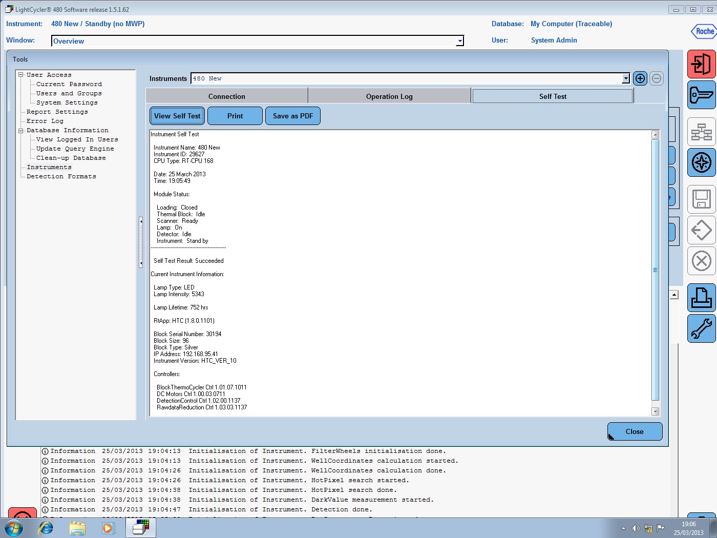 Image of Roche LightCycler 480 II PCR Machine System w/ PC & Software Lab