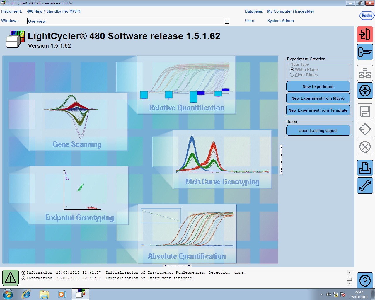 Image of Roche LightCycler 480 II PCR Machine System w/ PC & Software Lab