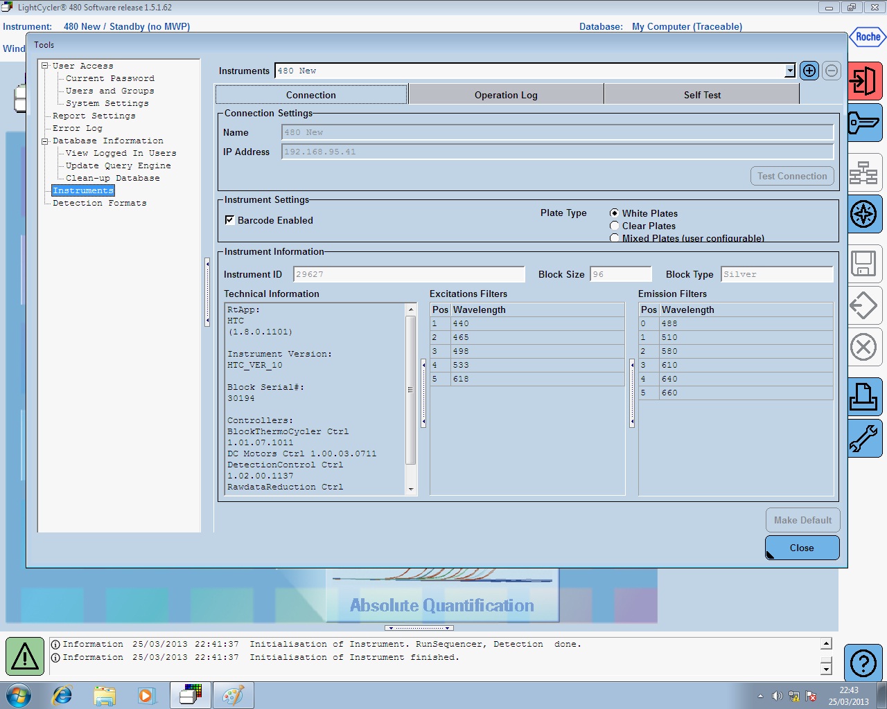 Image of Roche LightCycler 480 II PCR Machine System w/ PC & Software Lab