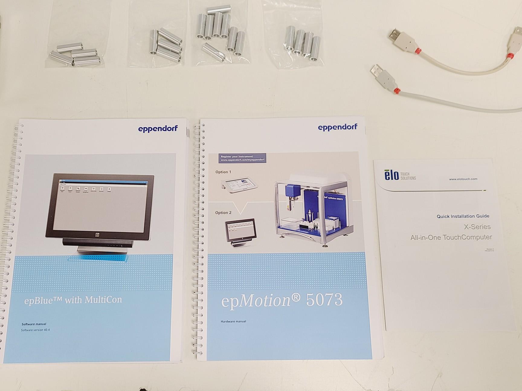 Image of Eppendorf epMotion 5073 Liquid Handling System w/ Accessories and Consumables