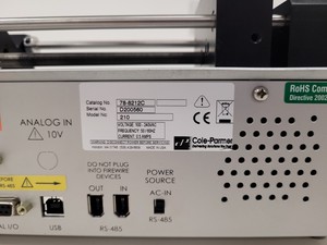 Thumbnail image of Cole-Parmer 210 Touch Screen Series Syringe Pump