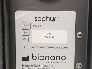 Thumbnail image of Bionano Genomics Saphyr Generation 1 Optical Genome Mapping System
