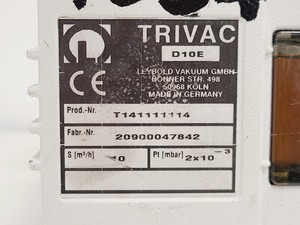 Thumbnail image of Trivac D10E Vacuum Pump