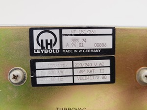 Thumbnail image of Leybold TurboTronik NT 151/361 Pump Controller