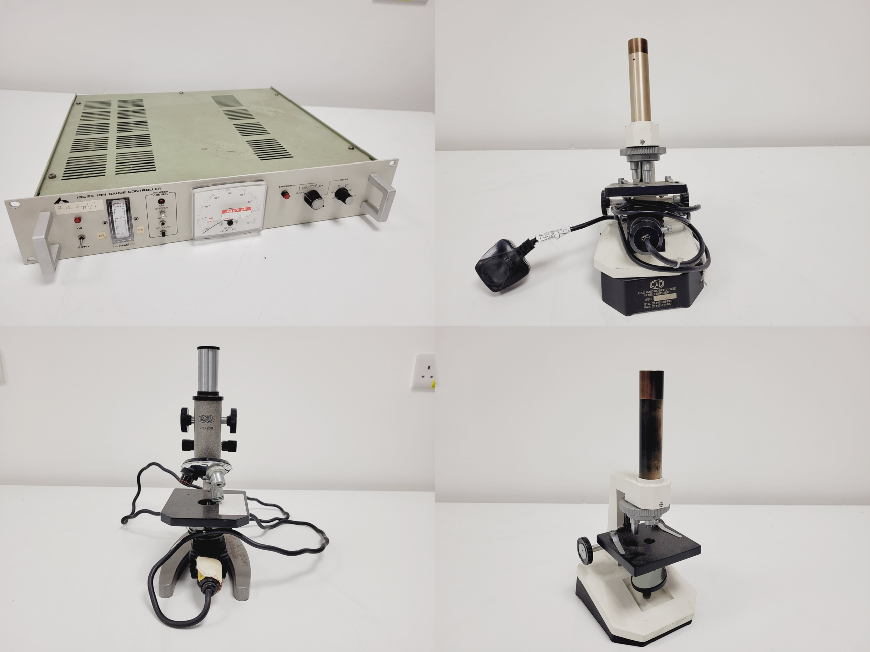 Image of Mixed Job Lot of Laboratory Equipment - Zenith, ORIEL, Pfeiffer, HP