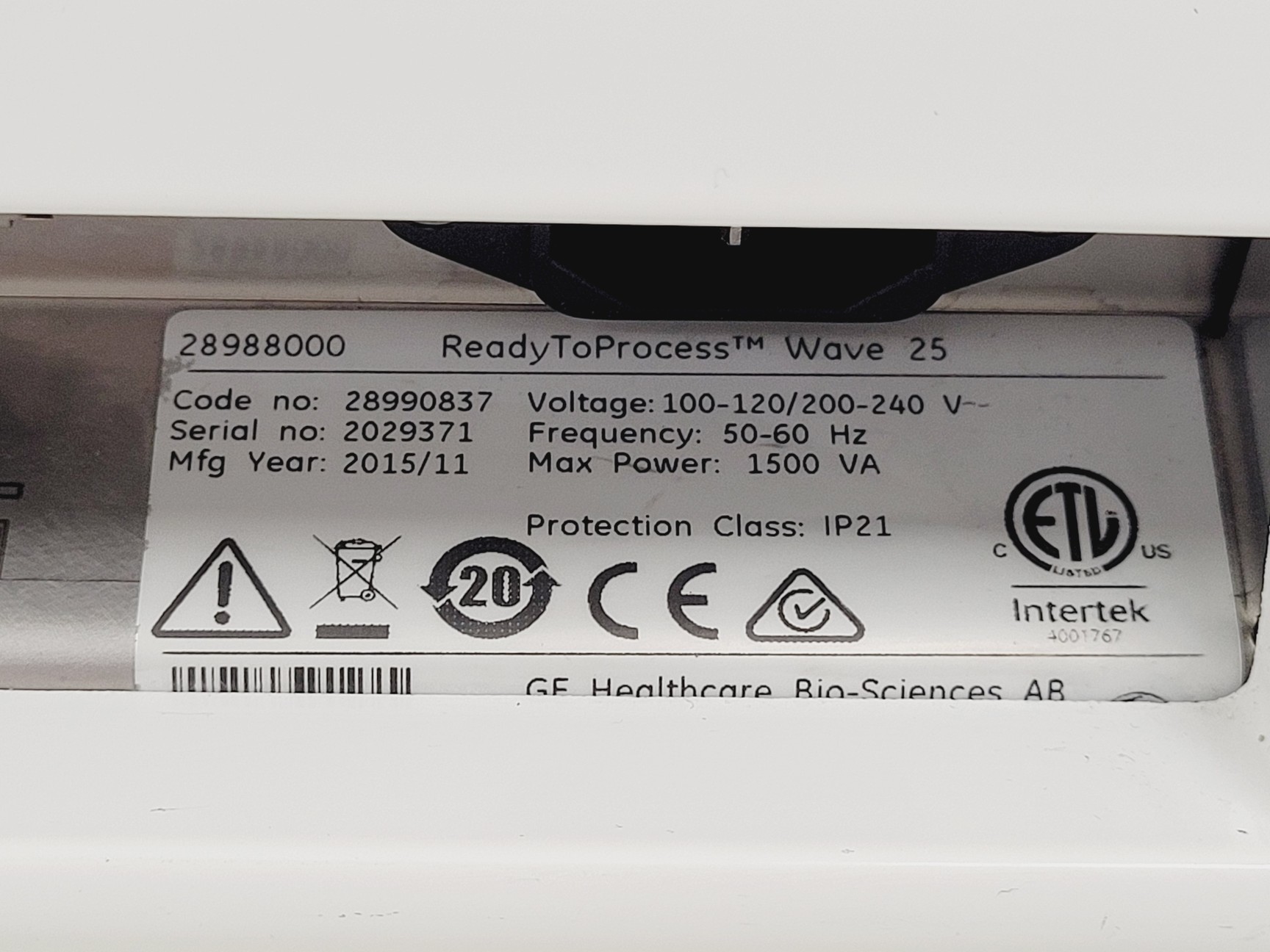 Image of GE ReadyToProcess Wave 25 Rocker